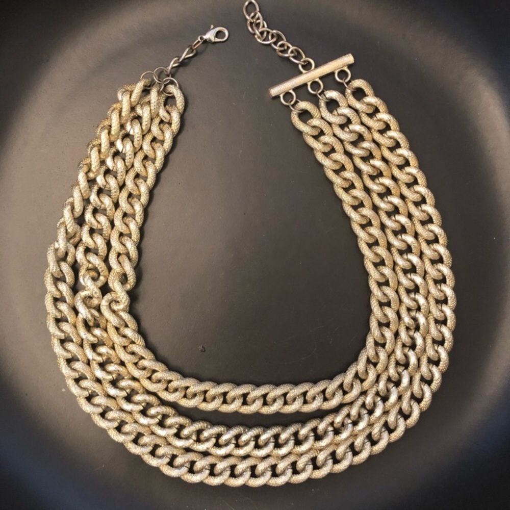 BCBG Pave Link Chain Necklace